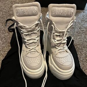 Women's Cream Platform Sneakers